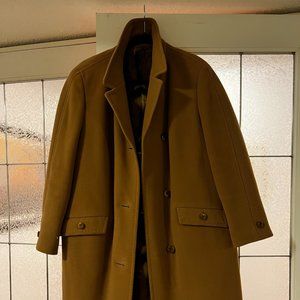 Camel hair & Wool fur-lined oversized coat